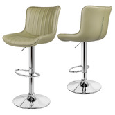 Hoxton Room Pettigrew Faux Leather Adjustable Bar Stools
