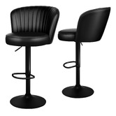Hoxton Room Vermillion Faux Leather Adjustable Bar Stools