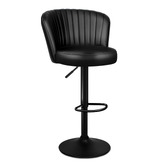 Hoxton Room Vermillion Faux Leather Adjustable Bar Stools