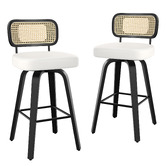 Hoxton Room 68cm Liencrest Faux Leather Swivel Bar Stools