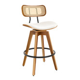 Hoxton Room 71cm Orfai Faux Leather Swivel Bar Stools