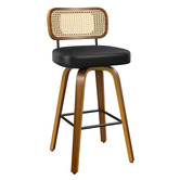 Hoxton Room 68cm Liencrest Rattan Swivel Bar Stools