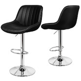 Hoxton Room Avalache Faux Leather Adjustable Bar Stools
