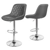 Hoxton Room Nunnally Faux Leather Adjustable Bar Stools