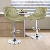 Hoxton Room Avalache Faux Leather Adjustable Bar Stools