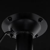 Hoxton Room Black Nunnally Faux Leather Adjustable Bar Stool
