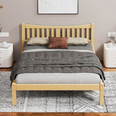 Hoxton Room Natural Carmilla Pine Wood Bed Frame