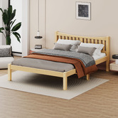 Hoxton Room Natural Carmilla Pine Wood Bed Frame