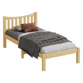 Hoxton Room Natural Carmilla Pine Wood Bed Frame