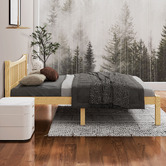 Hoxton Room Natural Carmilla Pine Wood Bed Frame