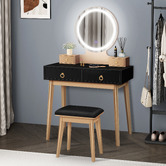 Hoxton Room 2 Piece Sienna Dressing Table &amp; Stool Set