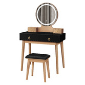 Hoxton Room 2 Piece Sienna Dressing Table &amp; Stool Set