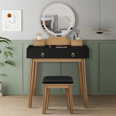 Hoxton Room 2 Piece Sienna Dressing Table &amp; Stool Set