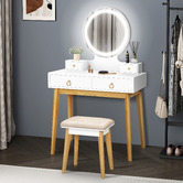 Hoxton Room 2 Piece Sienna Dressing Table &amp; Stool Set