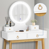 Hoxton Room 2 Piece Sienna Dressing Table &amp; Stool Set