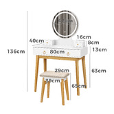 Hoxton Room 2 Piece Sienna Dressing Table &amp; Stool Set