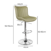 Hoxton Room Pettigrew Faux Leather Adjustable Bar Stools