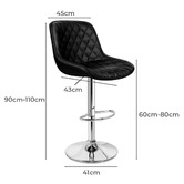 Hoxton Room Nunnally Faux Leather Adjustable Bar Stools
