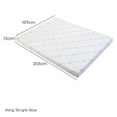 Hoxton Room 12cm Finesse Memory Foam Mattress Topper
