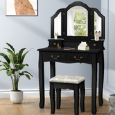 Hoxton Room 2 Piece Priscilla Dressing Table &amp; Stool Set
