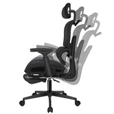 Hoxton Room Diana Mesh Office Chair with Footrest