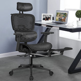Hoxton Room Diana Mesh Office Chair with Footrest
