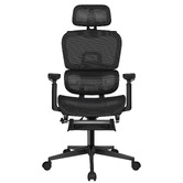Hoxton Room Diana Mesh Office Chair with Footrest