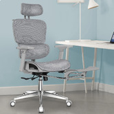 Hoxton Room Diana Mesh Office Chair with Footrest
