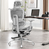 Hoxton Room Diana Mesh Office Chair with Footrest