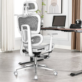 Hoxton Room Diana Mesh Office Chair with Footrest