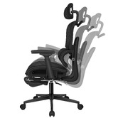 Hoxton Room Platon Mesh Office Chair with Footrest
