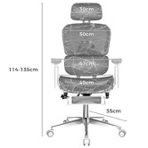 Hoxton Room Platon Mesh Office Chair with Footrest
