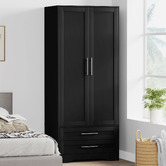 Hoxton Room Amelia 2 Drawer 2 Door Wardrobe