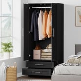 Hoxton Room Amelia 2 Drawer 2 Door Wardrobe