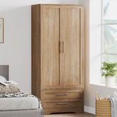 Hoxton Room Amelia 2 Drawer 2 Door Wardrobe