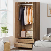 Hoxton Room Amelia 2 Drawer 2 Door Wardrobe