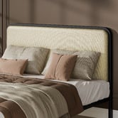 Hoxton Room Beige Stephan Upholstered Bed Frame