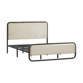 Hoxton Room Beige Stephan Upholstered Bed Frame