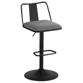 Hoxton Room Grey Darby Adjustable Swivel Bar Stools