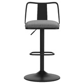 Hoxton Room Grey Darby Adjustable Swivel Bar Stools