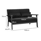 Hoxton Room Cami 2 Seater Upholstered Sofa