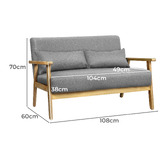 Hoxton Room Cami 2 Seater Upholstered Sofa