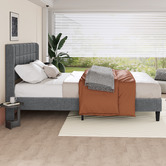 Hoxton Room Grey Hobbs Upholstered Bed Frame