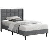 Hoxton Room Grey Hobbs Upholstered Bed Frame