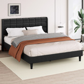 Hoxton Room Black Hobbs Faux Leather Bed Frame