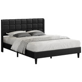 Hoxton Room Black Hobbs Faux Leather Bed Frame