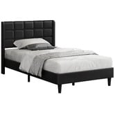 Hoxton Room Black Hobbs Faux Leather Bed Frame