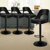 Hoxton Room Bennet Faux Leather Adjustable Bar Stools
