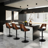 Hoxton Room Bennet Faux Leather Adjustable Bar Stools