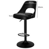 Hoxton Room Bennet Faux Leather Adjustable Bar Stools